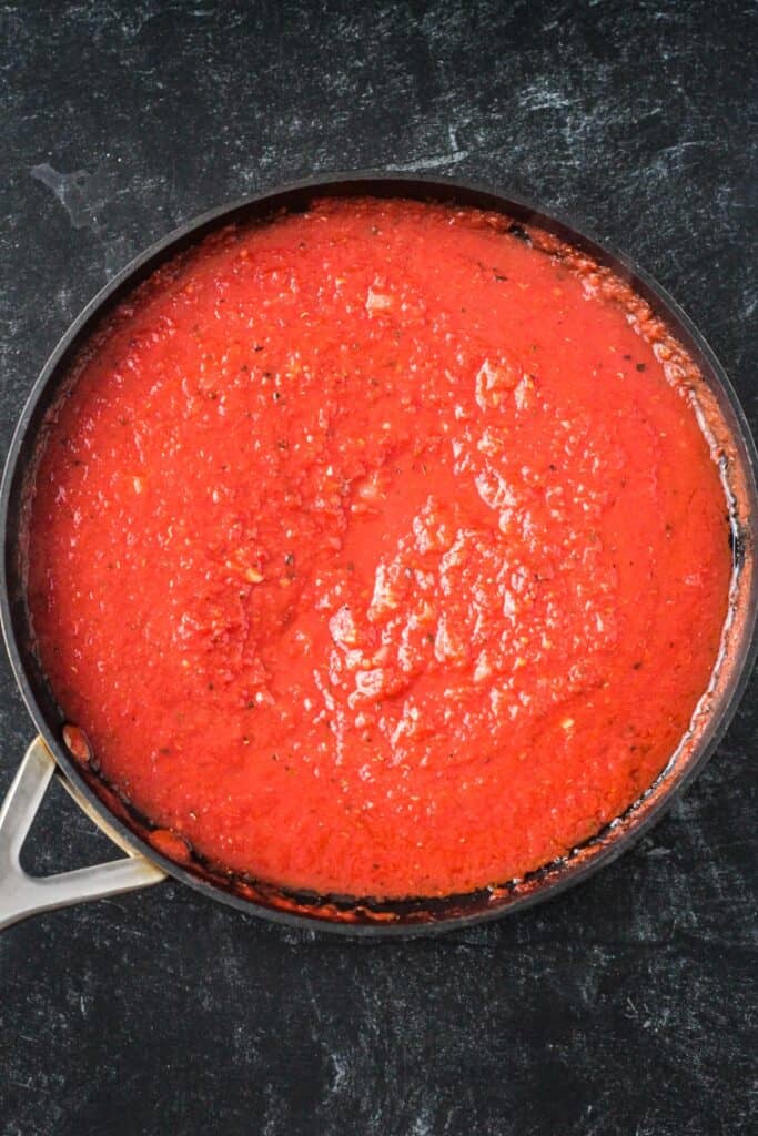 Finished tomato sauce.
