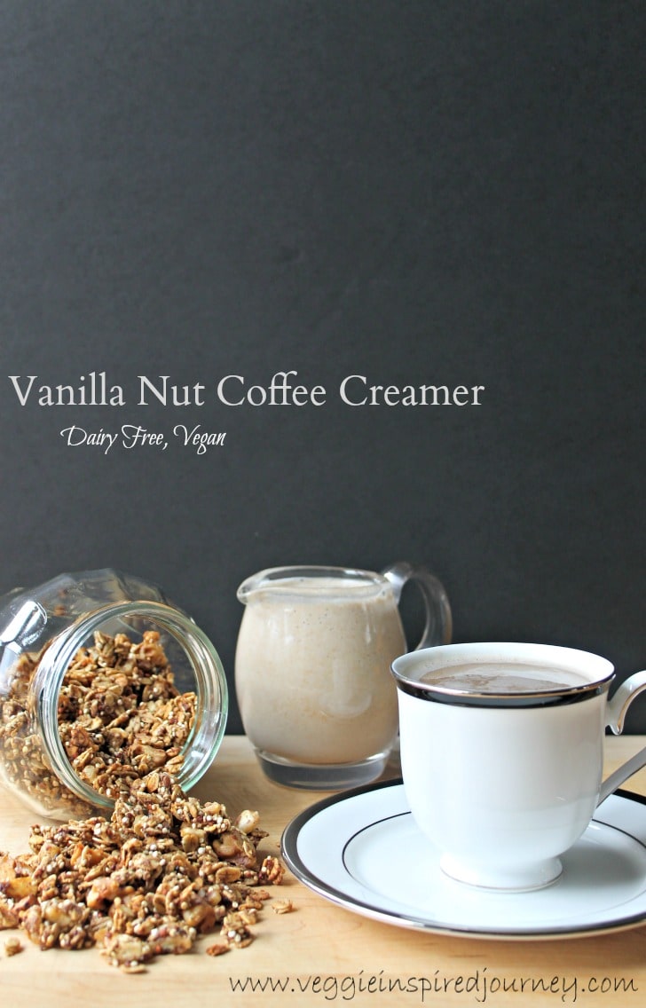 Vanilla Nut Coffee Creamer (Dairy Free, Vegan) Veggie Inspired