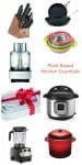 Plant Based Kitchen Essentials List - small appliances, kitchen gadgets, and cookware to make creating delicious plant based vegan and vegetarian meals easy and fun. Put these on your Christmas holiday wish list or buy them as gifts for your friends and family. #kitchenessentials #vegan #plantbased #wishlist #christmas #holiday #presents #kitchengadgets