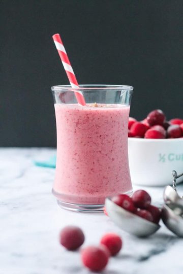 Cranberry Smoothie (Dairy Free) ~ Veggie Inspired