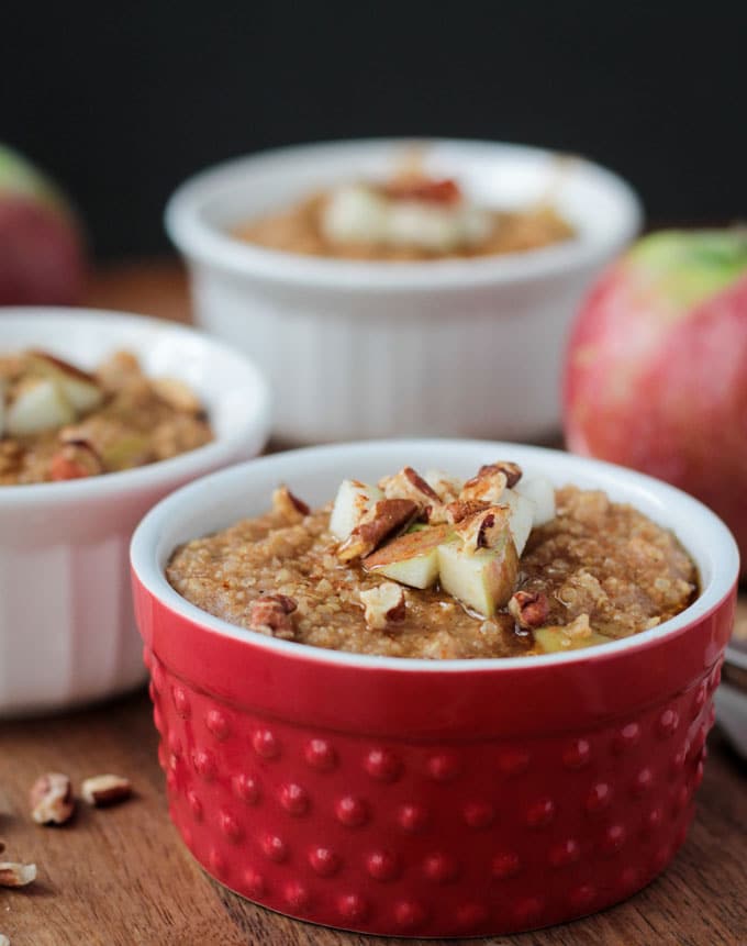 Apple Pie Spiced Mixed Grain Hot Breakfast Cereal
