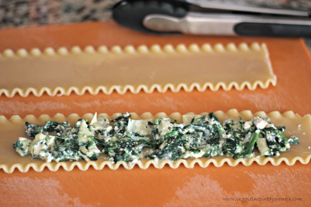 Spinach Artichoke Lasagna Rollups