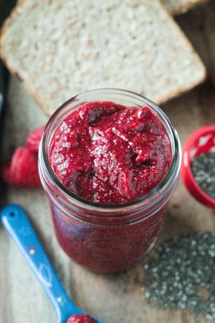 Raspberry Pineapple Chia Seed Jam