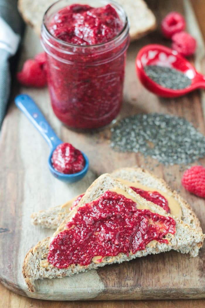 Raspberry Pineapple Chia Seed Jam