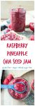 Raspberry Pineapple Chia Seed Jam - vegan | gluten free | oil free | refined sugar free | quick and easy | kid friendly | superfood | homemade | sauce | spread | healthy