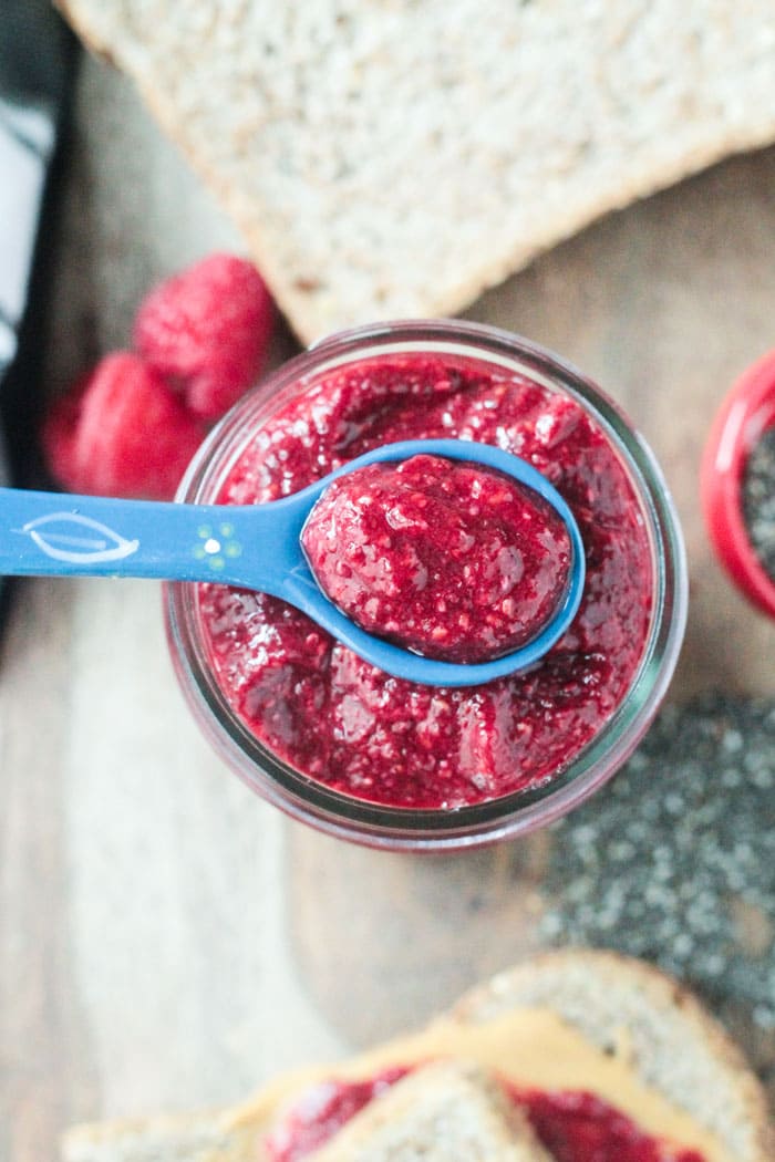 Raspberry Pineapple Chia Seed Jam