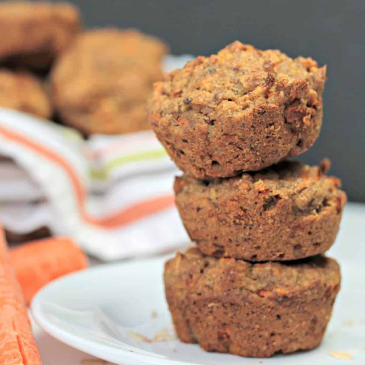 Vegan Carrot Oat Muffins (Refined Sugar Free!) Veggie Inspired