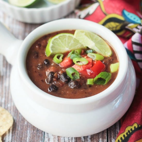 Vegan Black Bean Soup (30 Minute Meal!) ~ Veggie Inspired