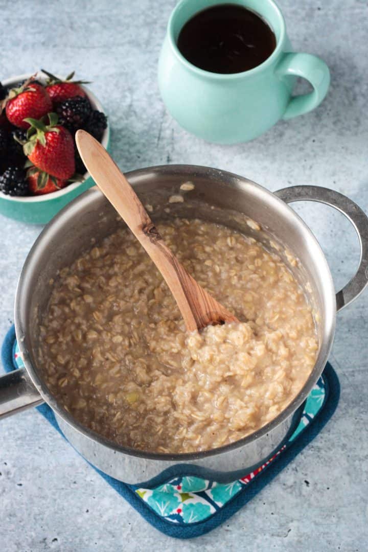 Easy, Sweet, Creamy, Healthy Oatmeal (Dairy Free) Veggie Inspired