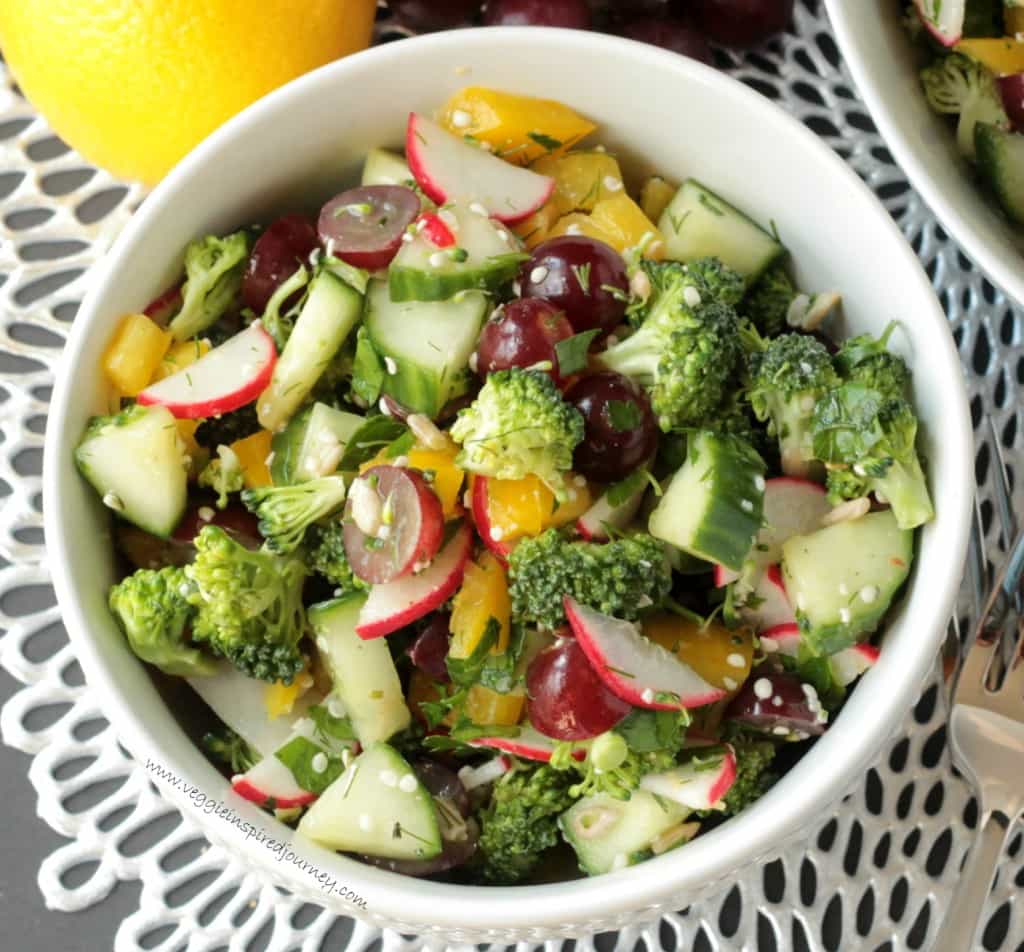 Raw Chopped Veggie Salad