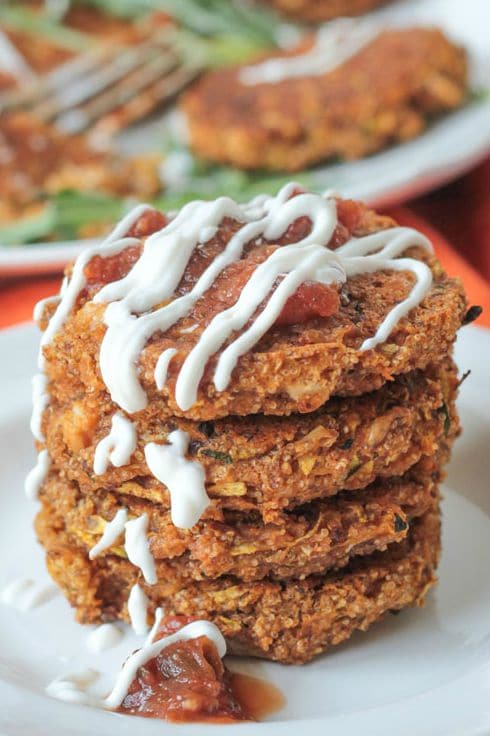 Baked Zucchini Amaranth Patties