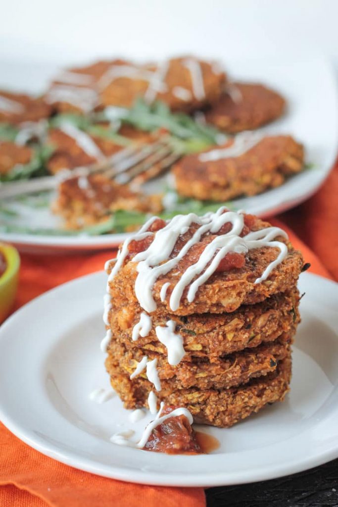 Baked Zucchini Amaranth Patties