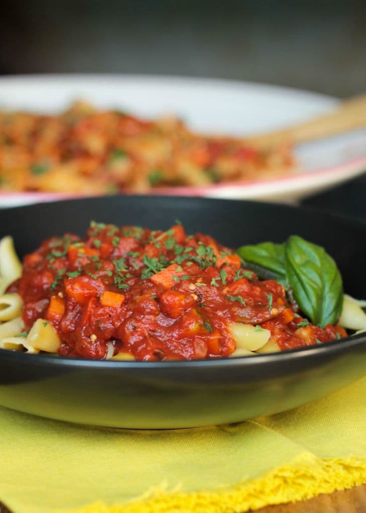 chunky veggie marinara sauce (gluten free)