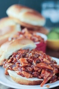 open face bbq sandwich