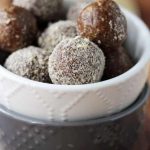 bowl of bite size protein balls