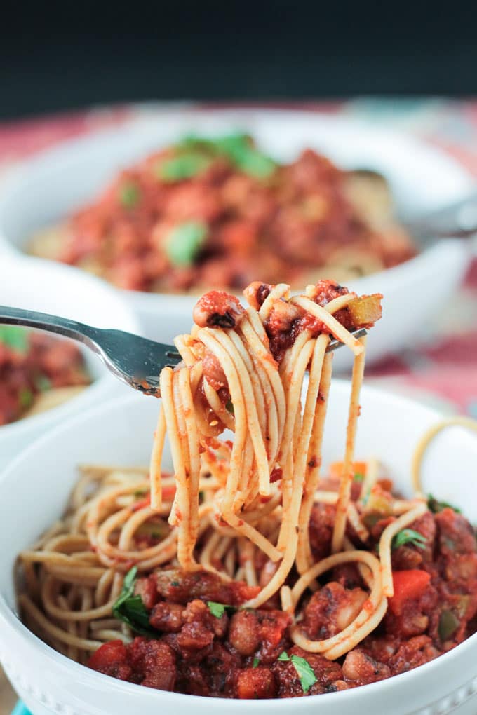 Smoky Cajun Black Eyed Peas Pasta 