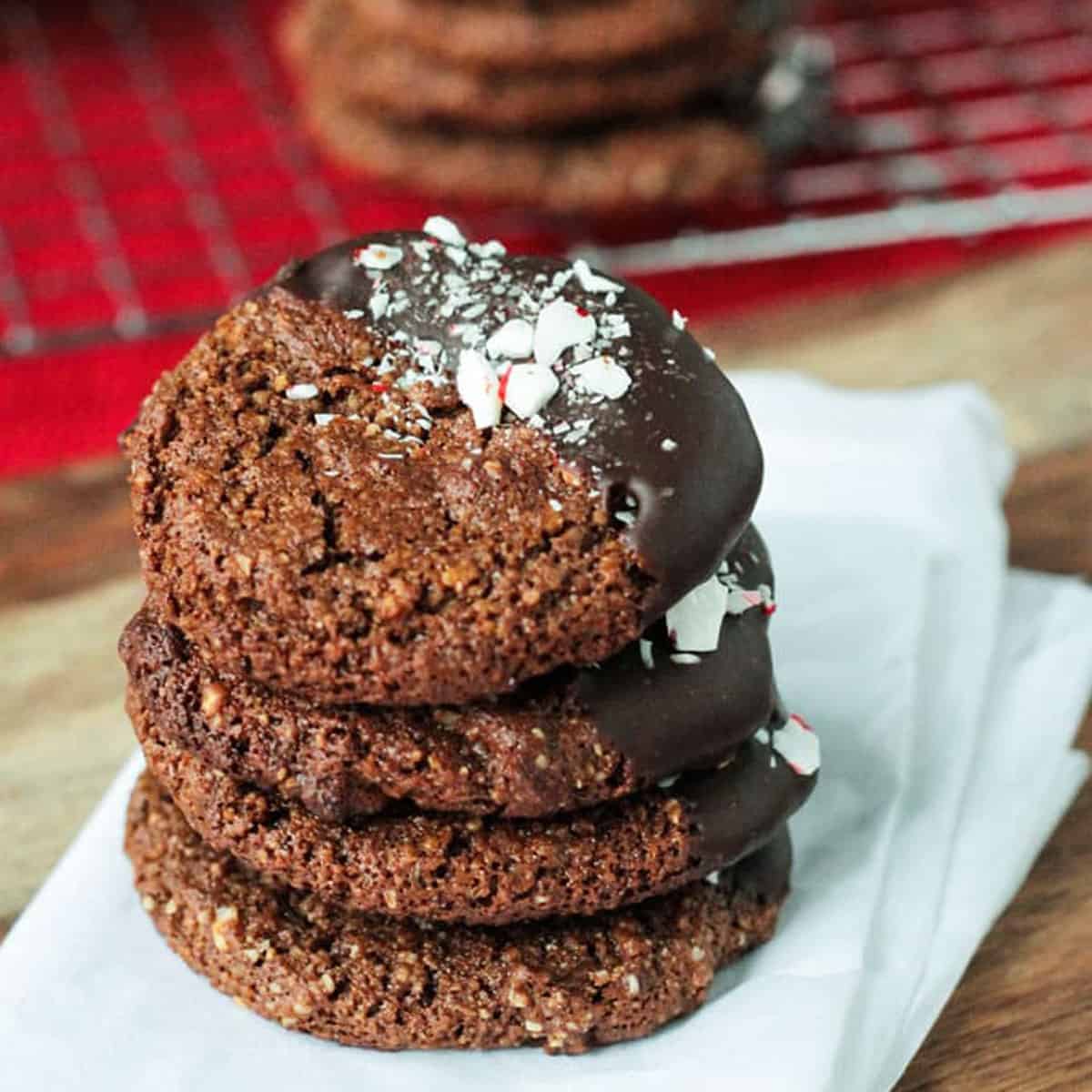 Chewy Gluten Free Chocolate Molasses Cookies