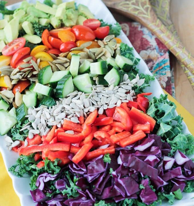 Loaded Veggie Chopped Kale Salad