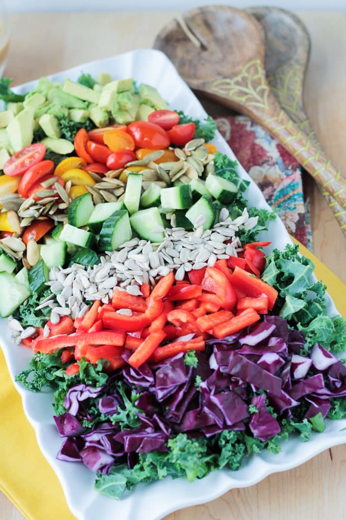 Loaded Veggie Chopped Kale Salad