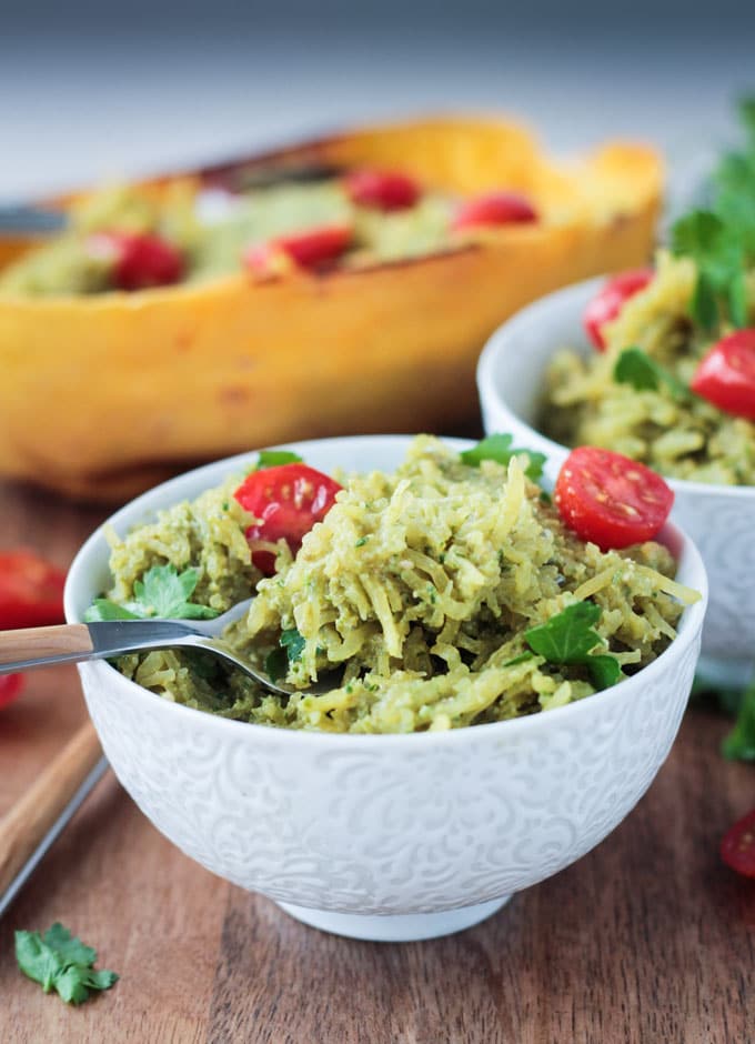 Pesto Spaghetti Squash