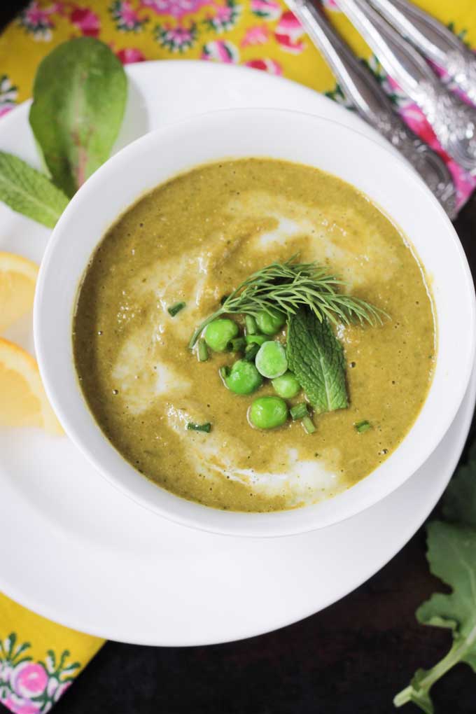 Velvety Green Vegetable Soup