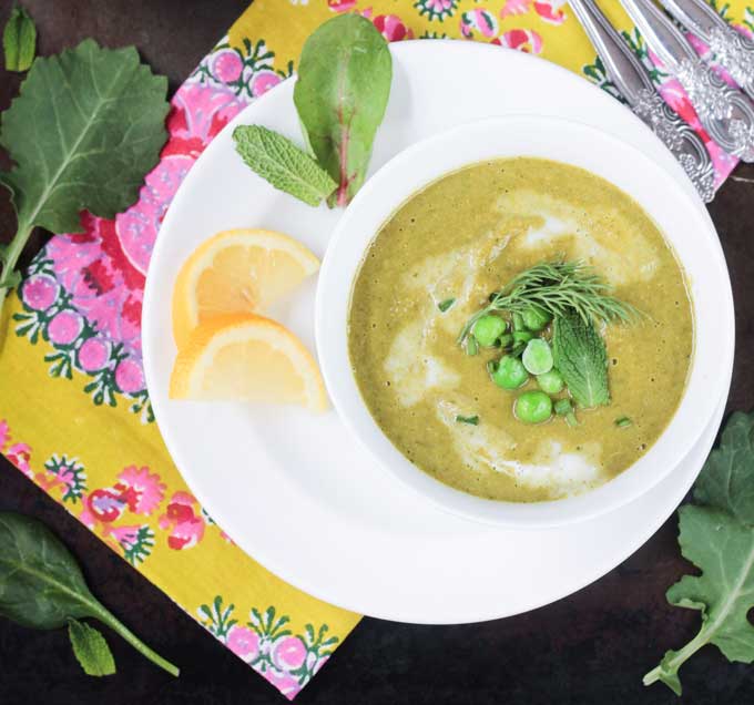 Velvety Green Vegetable Soup