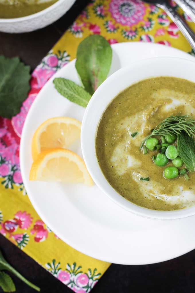 Velvety Green Vegetable Soup