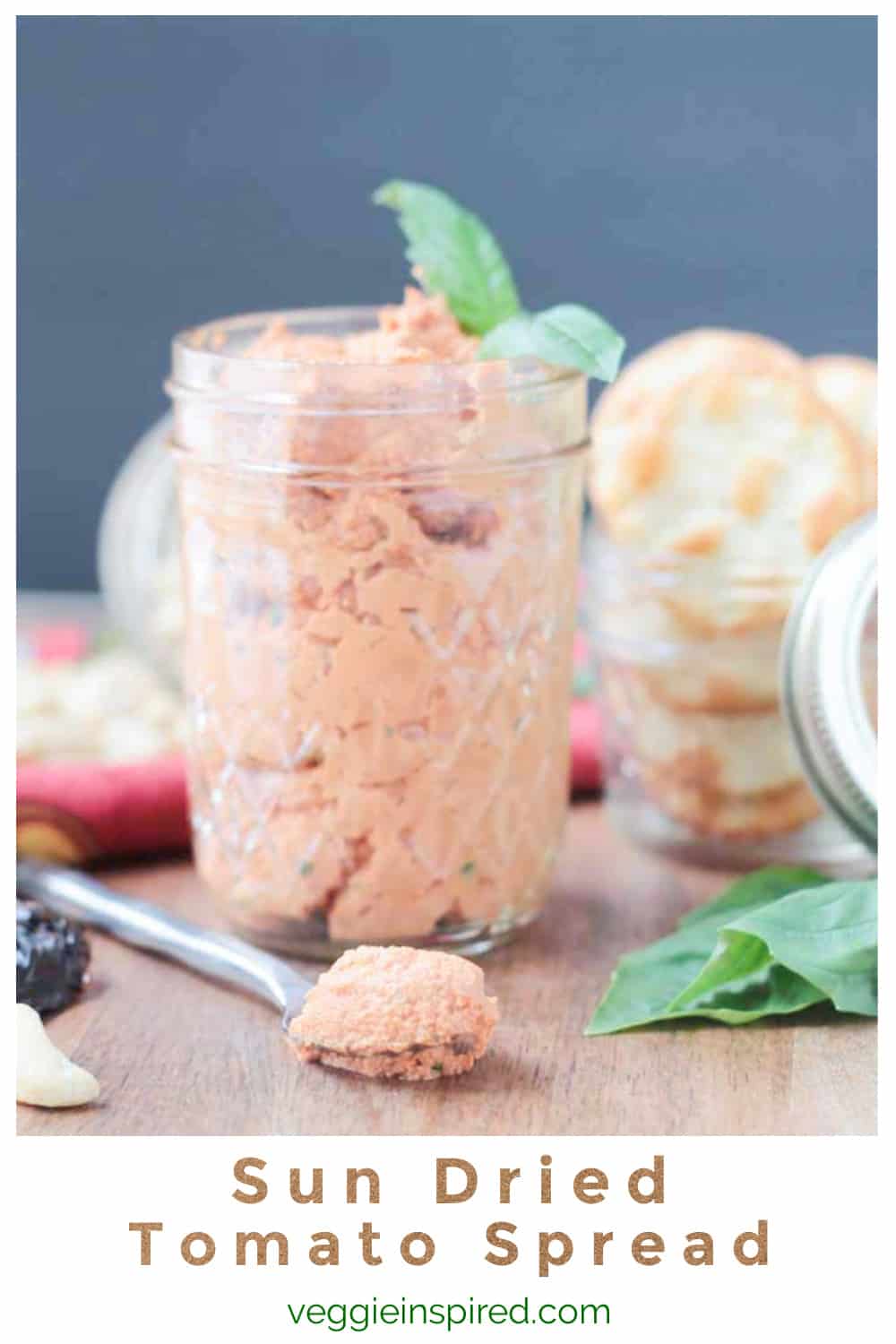 Sun Dried Tomato Spread (Dairy Free!) Veggie Inspired
