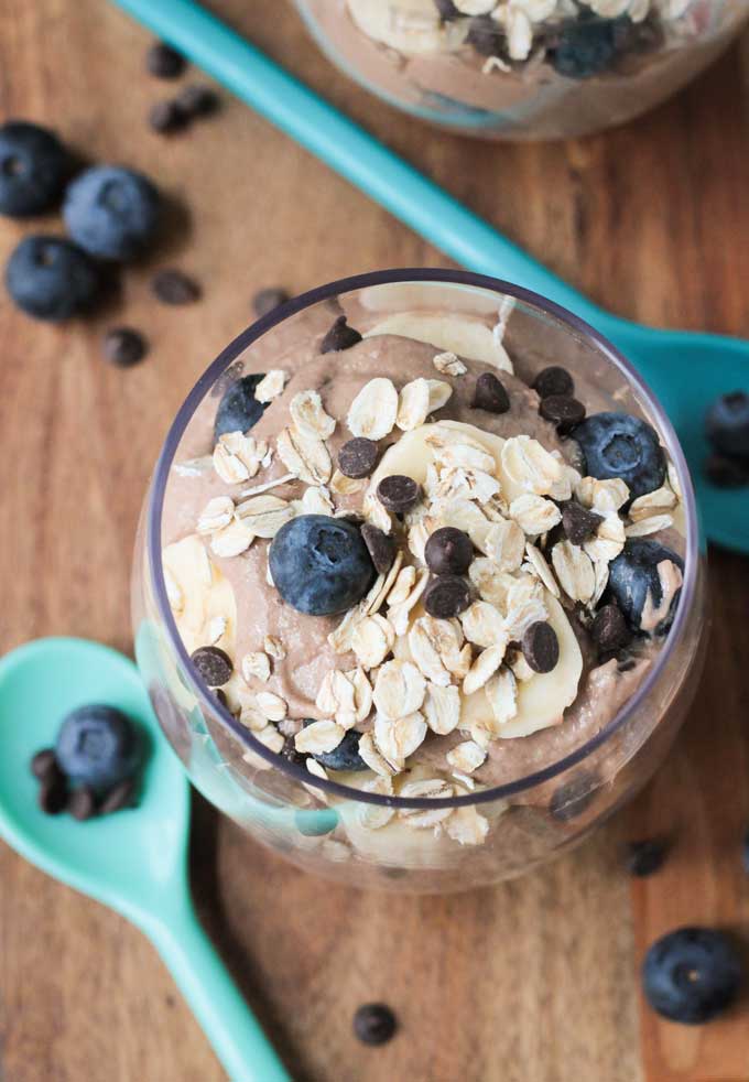 Chocolate Nice Cream Breakfast Parfait