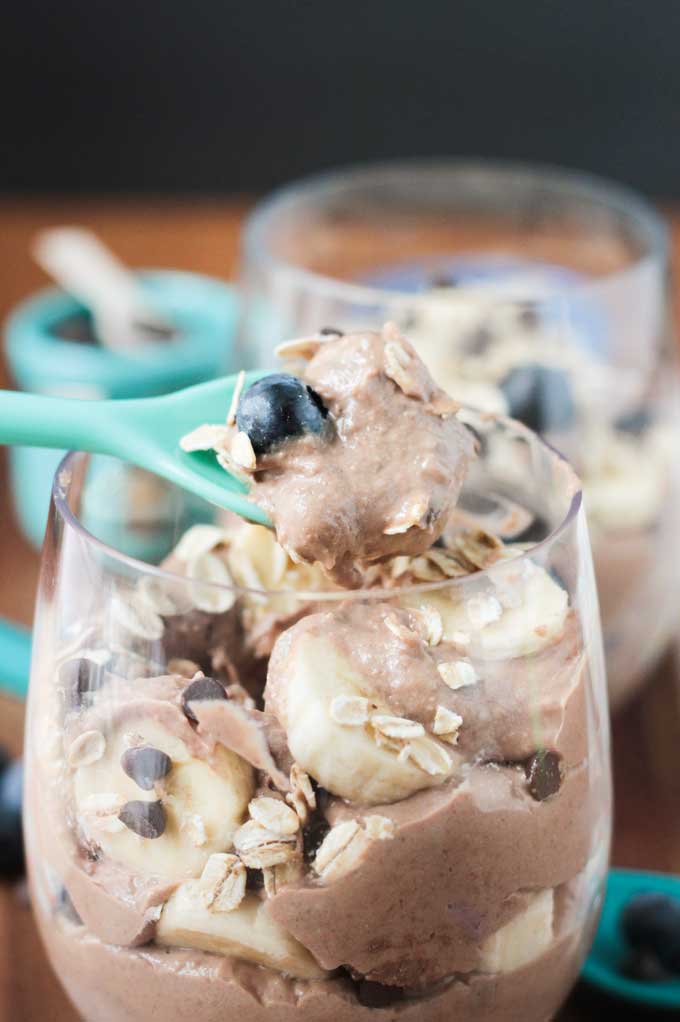 Chocolate Nice Cream Breakfast Parfait