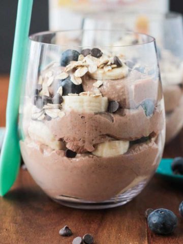 Chocolate Nice Cream Breakfast Parfait