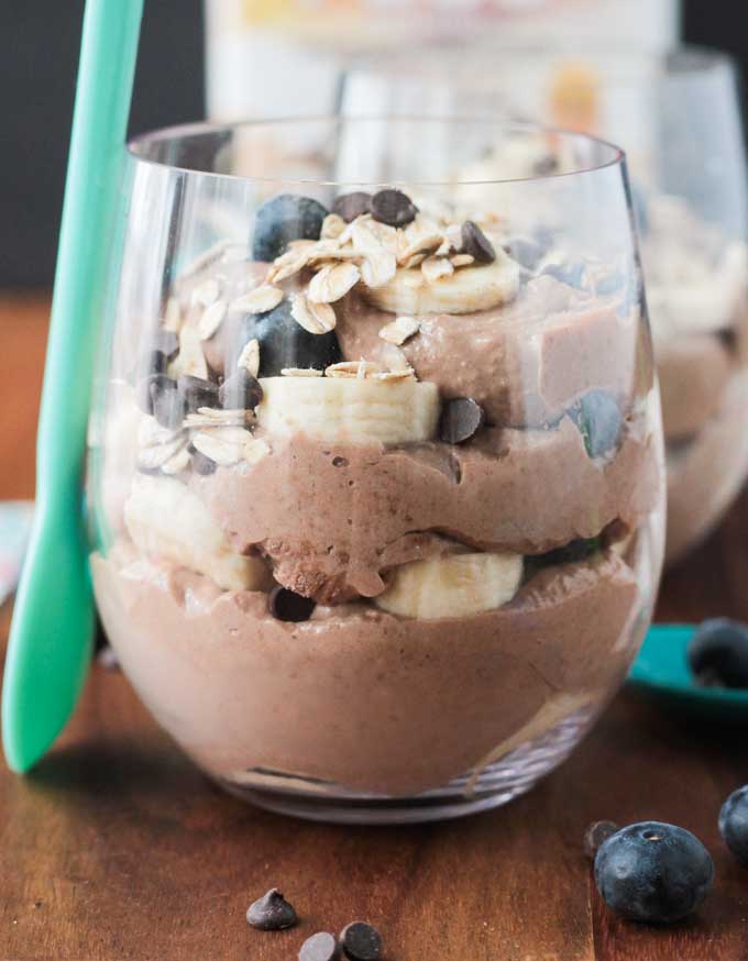 Chocolate Nice Cream Breakfast Parfait