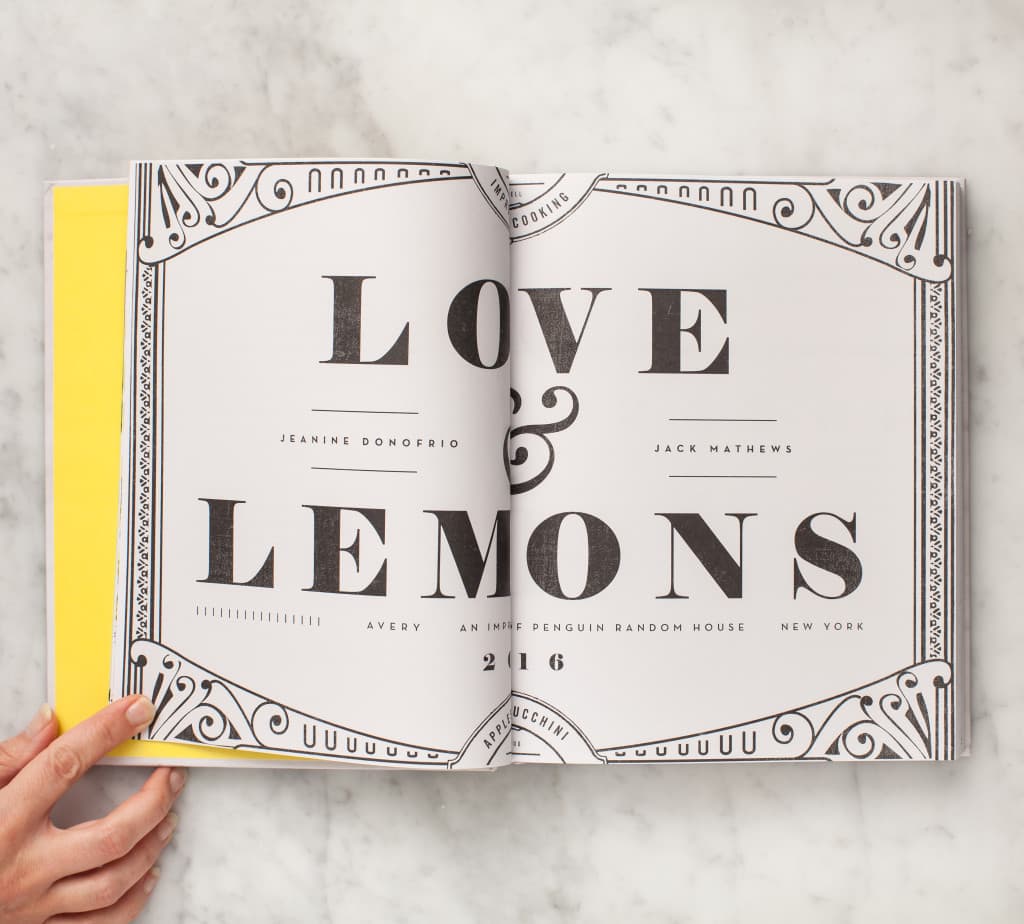 Inside pages of of the Love & Lemons Cookbook