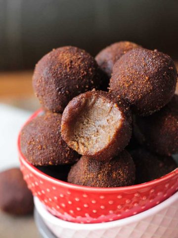 Cinnamon Chickpea Dairy Free Truffles