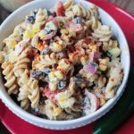pasta salad with beans and corn