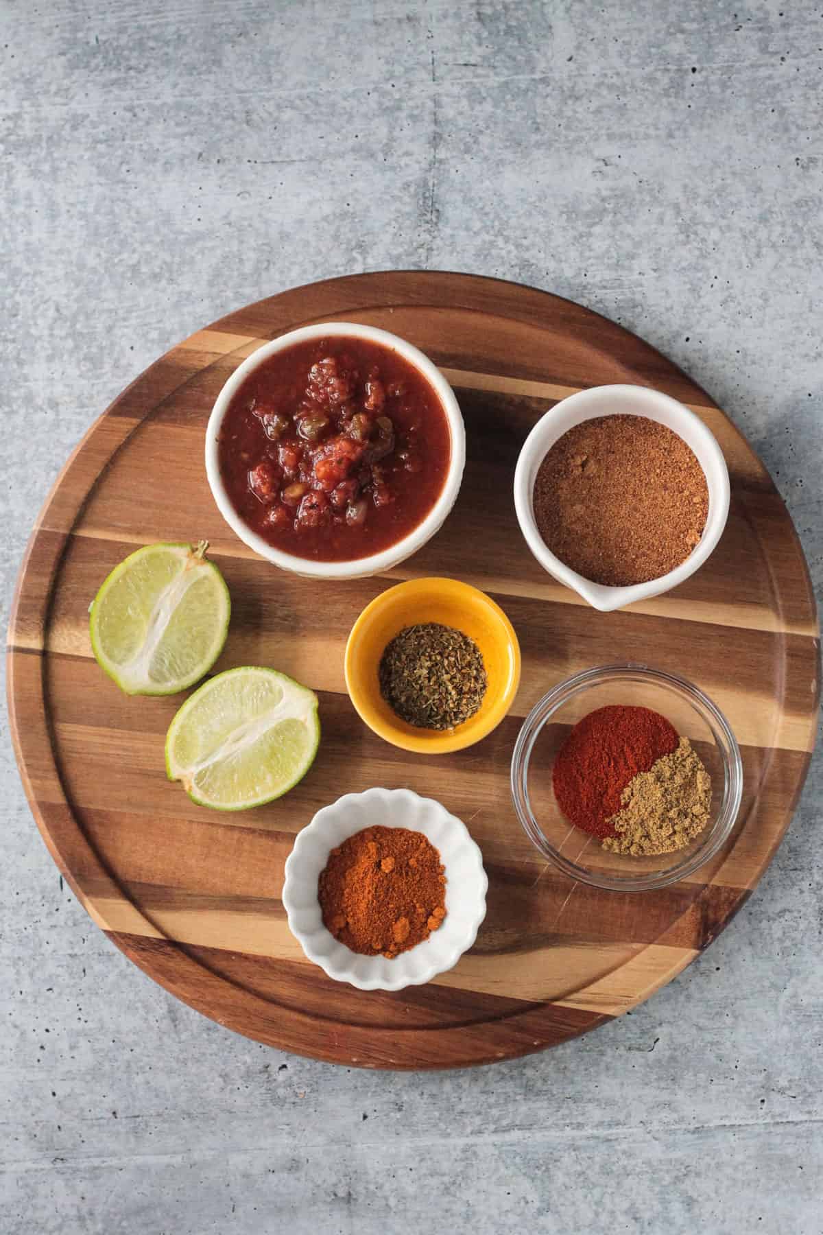 ingredients for Mexican BBQ sauce