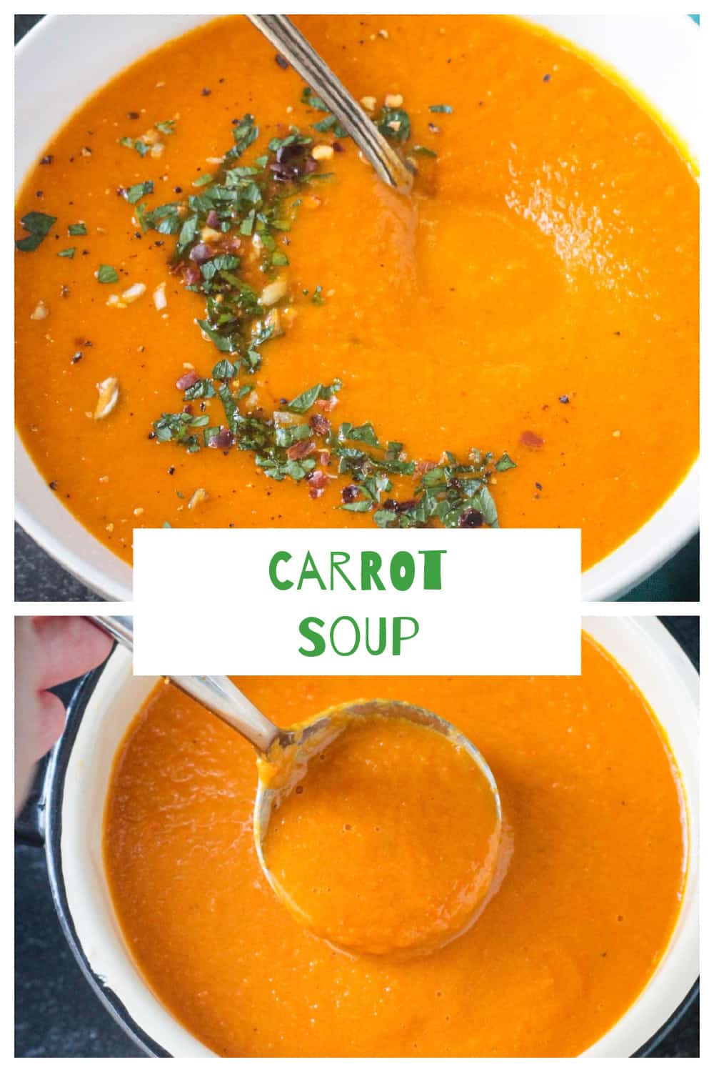 Vegan Carrot Soup (Gluten Free!) ~ Veggie Inspired