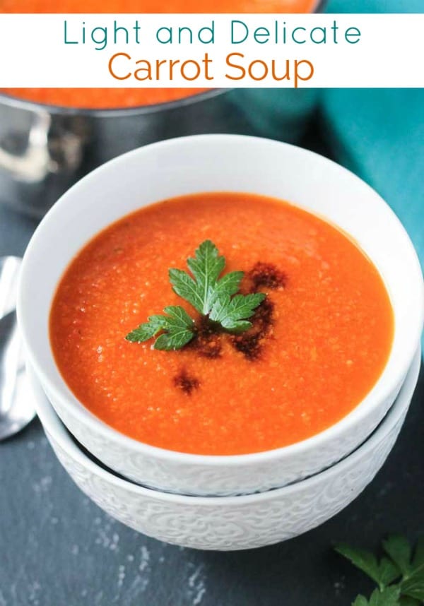 Vegan Carrot Soup (Gluten Free!) ~ Veggie Inspired