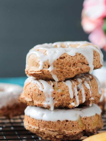 Peaches and Cream Dairy Free Donuts