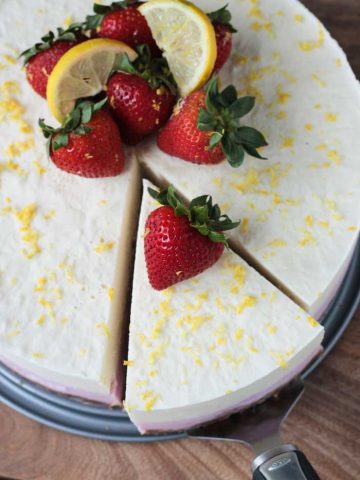 Strawberry Lemonade Ice Cream Cake