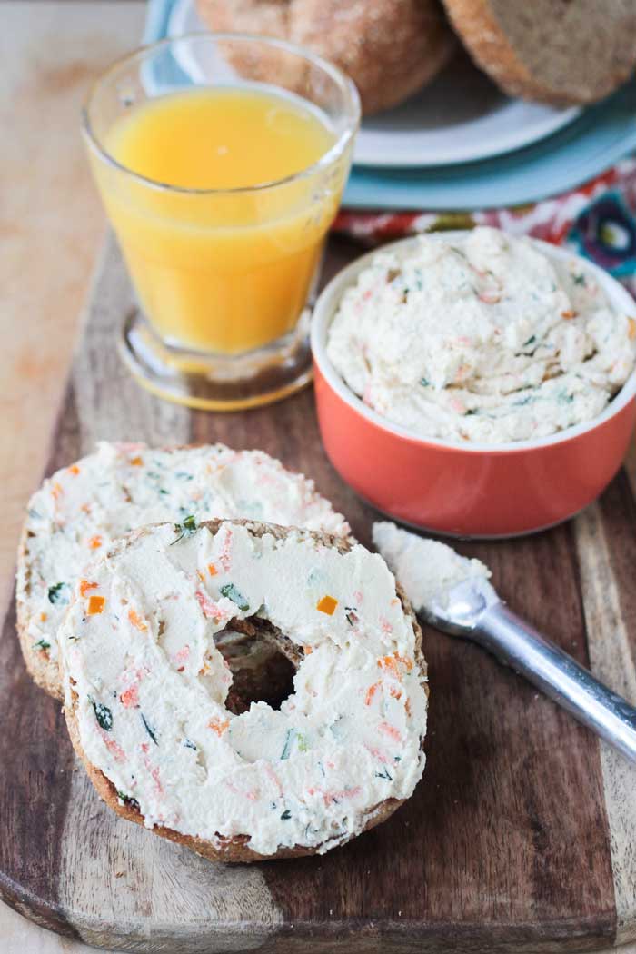 Hidden Vegetable Cream Cheese Bagels For Kids The Inspiration Edit