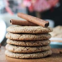 Stack of 5 thin cookies.