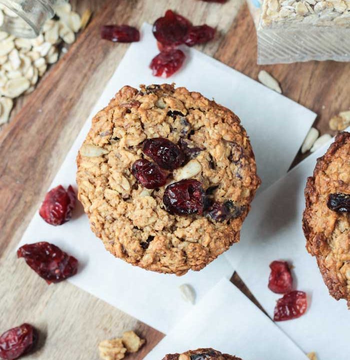 Cranberry-Baked-Oatmeal-Muffins