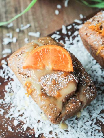 Coconut Clementine Mini Loaf Cakes