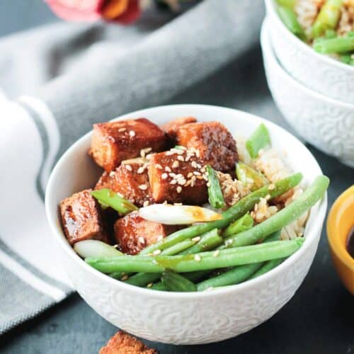 Sesame Ginger Baked Tofu Veggie Inspired