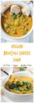 Vegan Broccoli Cheese Soup - super creamy, super "cheesy" broccoli soup. No fake processed cheese! Oil free and gluten free too!