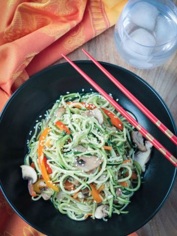 Stir Fry Zucchini Noodles