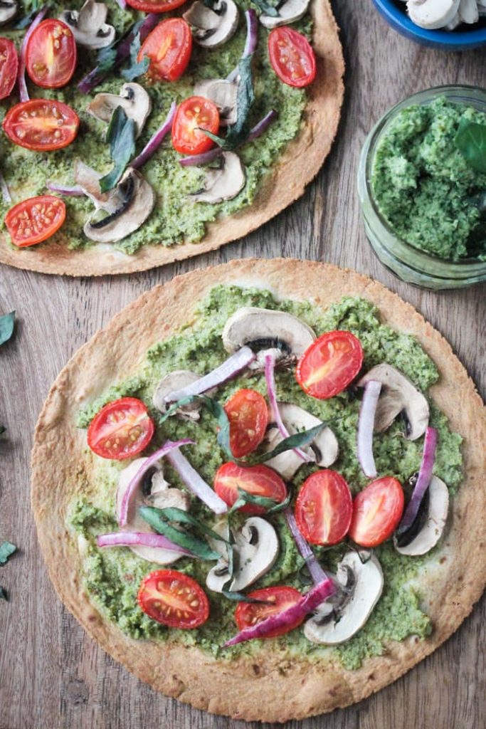Easy Vegan Tortilla Pizza (20 minute recipe!) Veggie Inspired