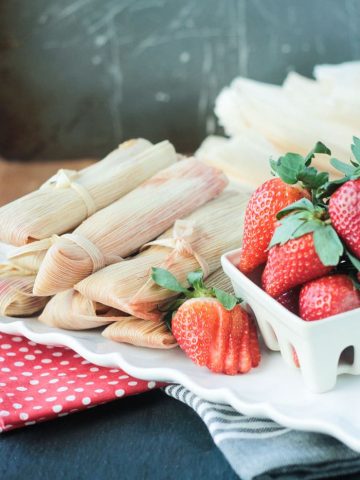 Vegan Strawberry Dessert Tamales