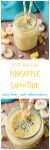 Post Workout Pineapple Smoothie - vegan | dairy free | gluten free | oil free | sugar free | turmeric | hemp seeds | recovery | whole 30 | anti inflammatory | breakfast | snack | drink